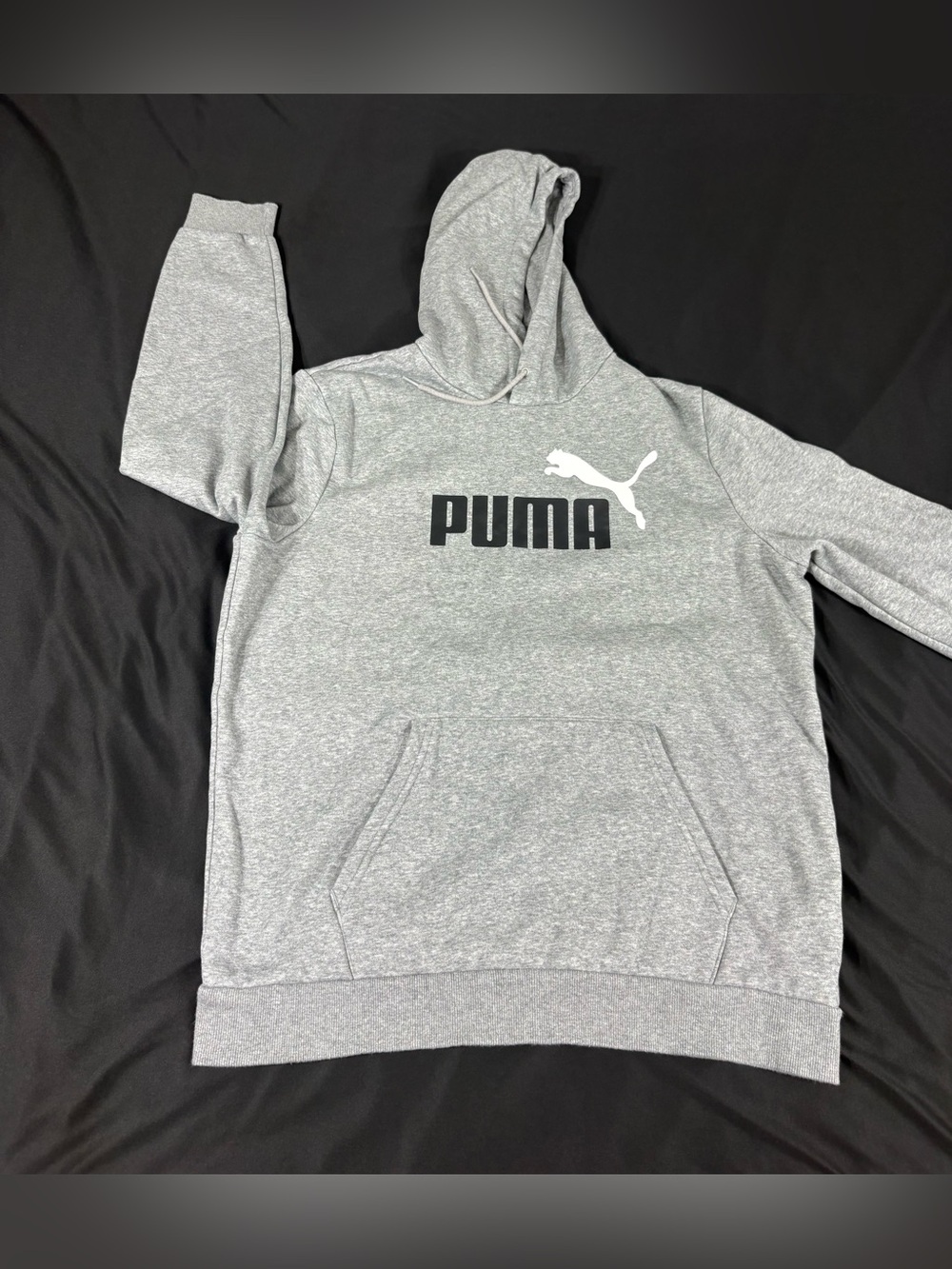 Puma Mens Gray Athletic Cotton Hoodie..See Measurements.
